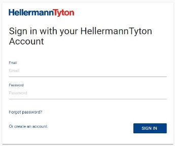 Création d'un compte HellermannTyton