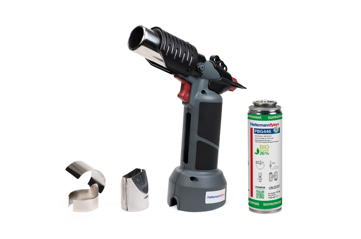 Cartouche CHG900 et pistolet à air chaud PBG446 HellermannTyton