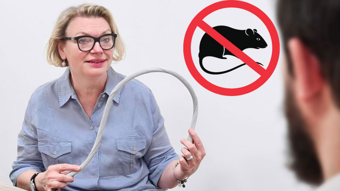 Sylvie Herniou explique la protection contre les rongeurs avec la gaine Twist-In-RR
