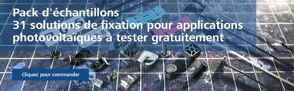 Sélection de colliers et fixations de câbles HellermannTyton disponibles dans le kit d'échantillons pour installations solaires