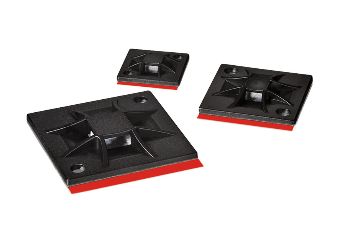 Embases adhésives, embases colliers de serrage, clips adhésifs pour colliers de serrage, embases pour colliers, attache-câble adhésif