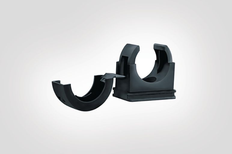 Supports pour gaine annelée pour la protection de câbles et faisceaux