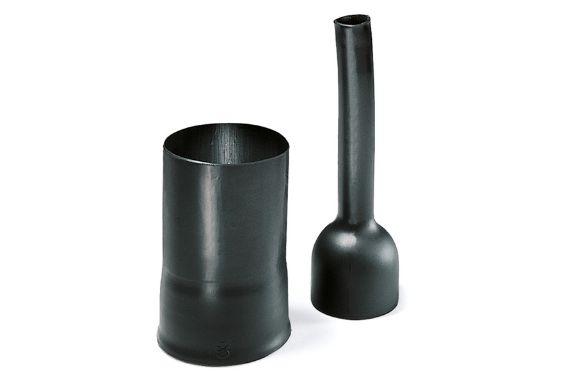 Pièces moulées thermorétractables en forme de bulbe