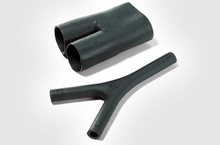 Pièces moulées thermorétractables en Y