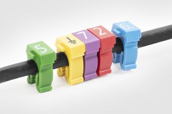 Bagues repères de câbles pré-imprimés clipsables
