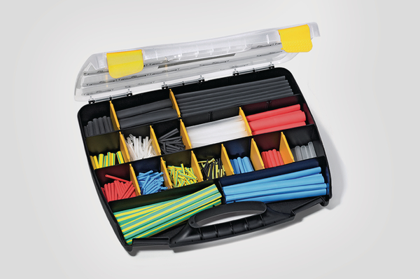Gaine s thermorétractable : malette kit assorti HellermannTyton