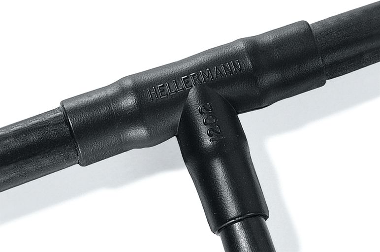 Pièces de dérivation thermorétractables en T - Helashrink série 1200, homologuées VG