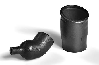 Pièces thermorétractables - Helashrink série 1800, avec lèvre, avec angle à 30°, 45°, 60°