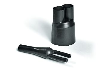 Pièces de dérivation thermorétractables, 2 sorties - Helashrink série 200, en ligne, basse tension