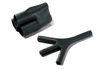 Pièces thermorétractables à encombrement réduit, dérivations - Helashrink série 573H, 1 à 3 sorties