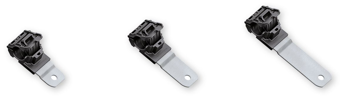 Longueur de bride Ratchet P-Clamp courte, intermédiaire ou longue