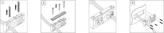 Comment installer le système de passe-câbles VarioPlate, étapes 5 à 8