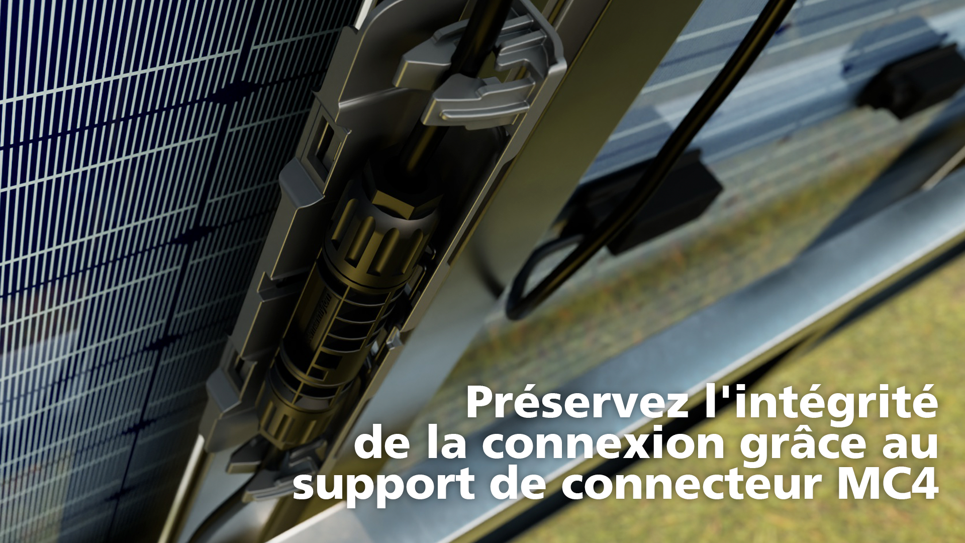 Support de connecteur MC4 pour des installations solaires sécurisées