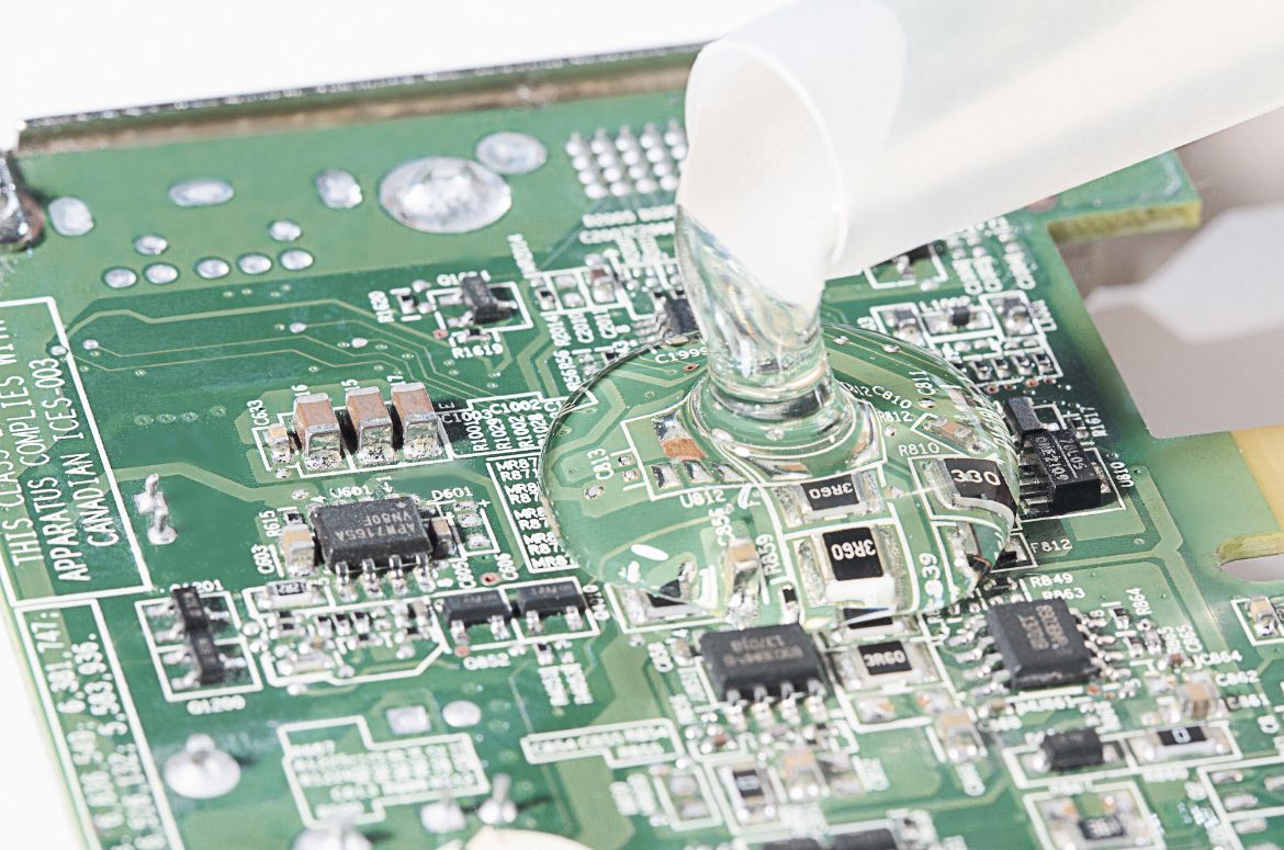 Religel Clear sur une carte électronique