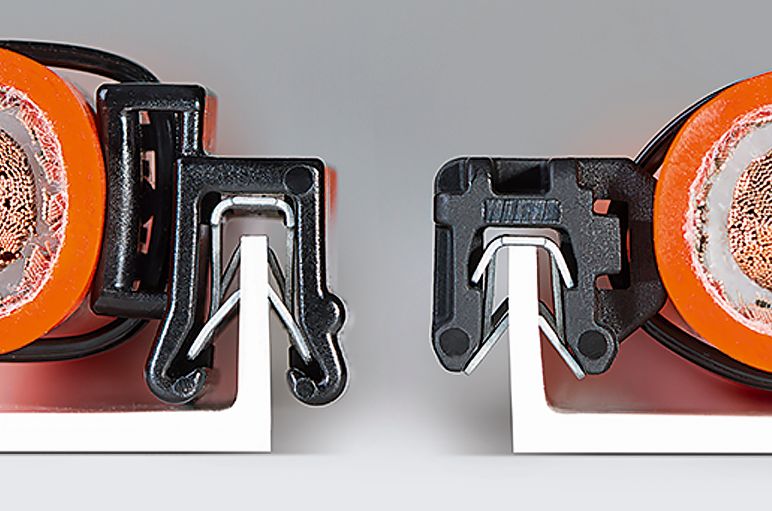 Clips de fixation pour les bords bas et étroits
