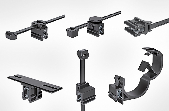 Clips de fixation de câbles pour les bords de tôle et les différentes directions de routage