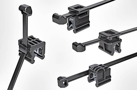 Clips de fixation de câbles pour les bords de tôle et les différentes sens de routage