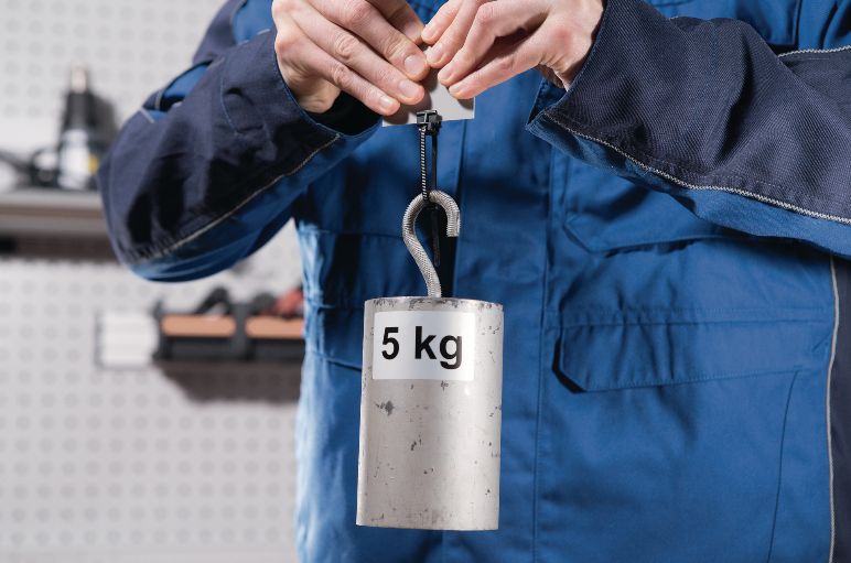 Les clips de fixation de câbles pour les bordures résistent à une force de traction de 5 kg.