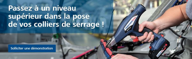Outil électroportatif pour la pose intensive de colliers de serrage