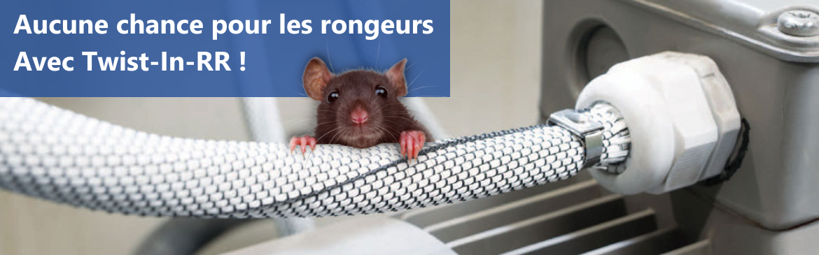 Protection des câbles contre les rongeurs, rats, souris et nuisibles : Helagaine Twist-In RR
